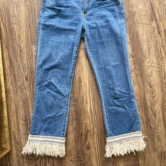 Tory Burch logo fringe denim - Picture 5 of 8